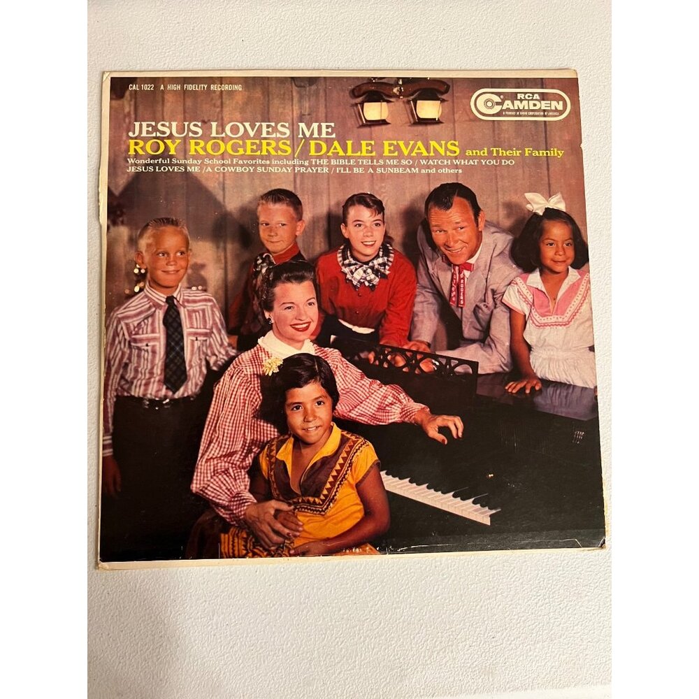 Roy Rogers Dale Evans Jesus Loves Me Wonderful Sunday Favorites Vinyl Record